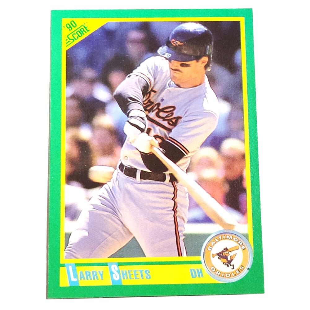1990 Score Larry Sheets Card No. 111 Baltimore Orioles OF VG/EX